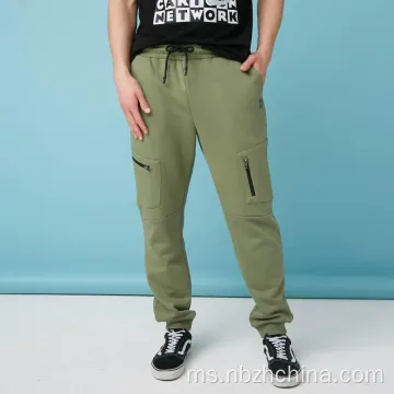 Seluar Jogger Poket Zipper Mens Mens